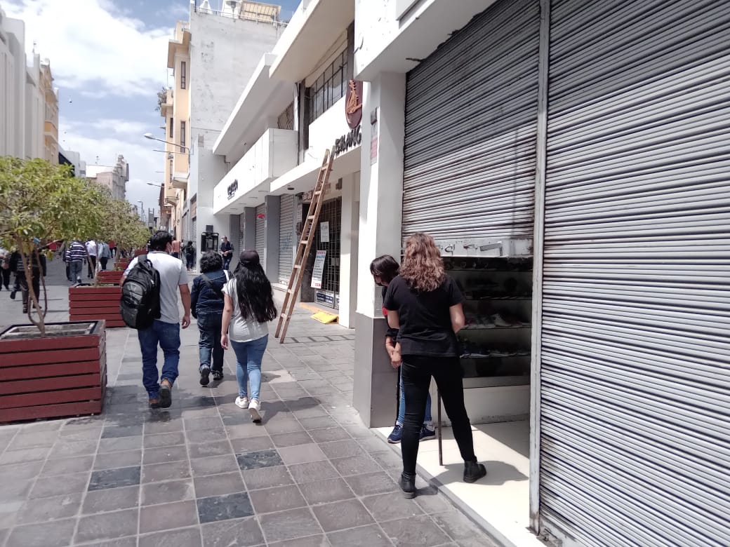 Movilización fue pacífica pero comerciantes cerraron puertas