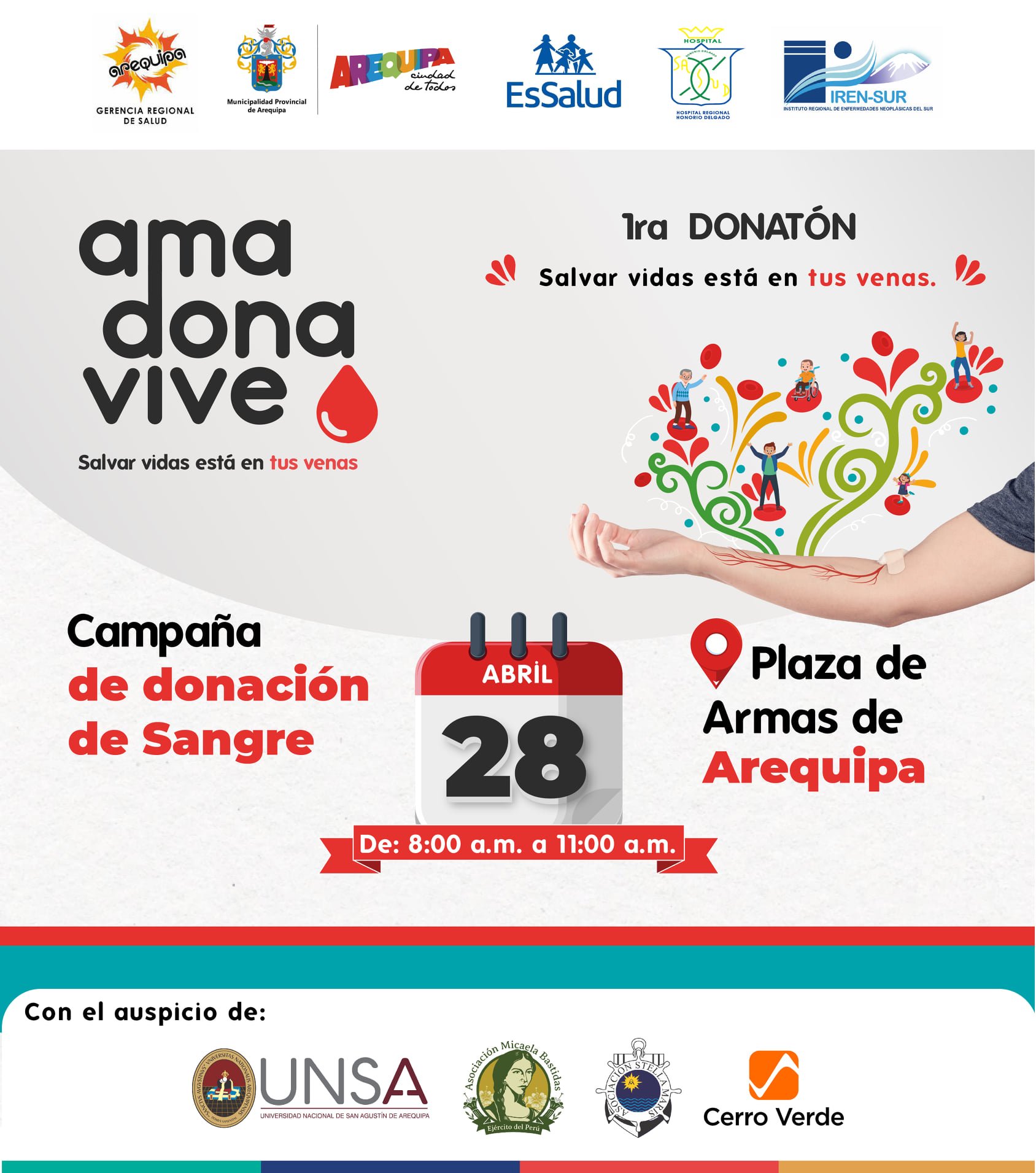 Cerro Verde apoya campaña de donación de sangre