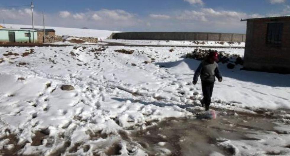 Temperatura nocturna en sierra sur bajaría a 12 grados bajo cero