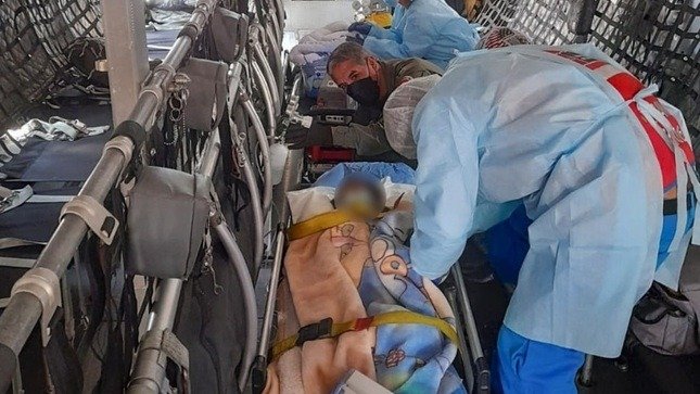 Casi un centenar de pacientes fueron trasladados vía aérea