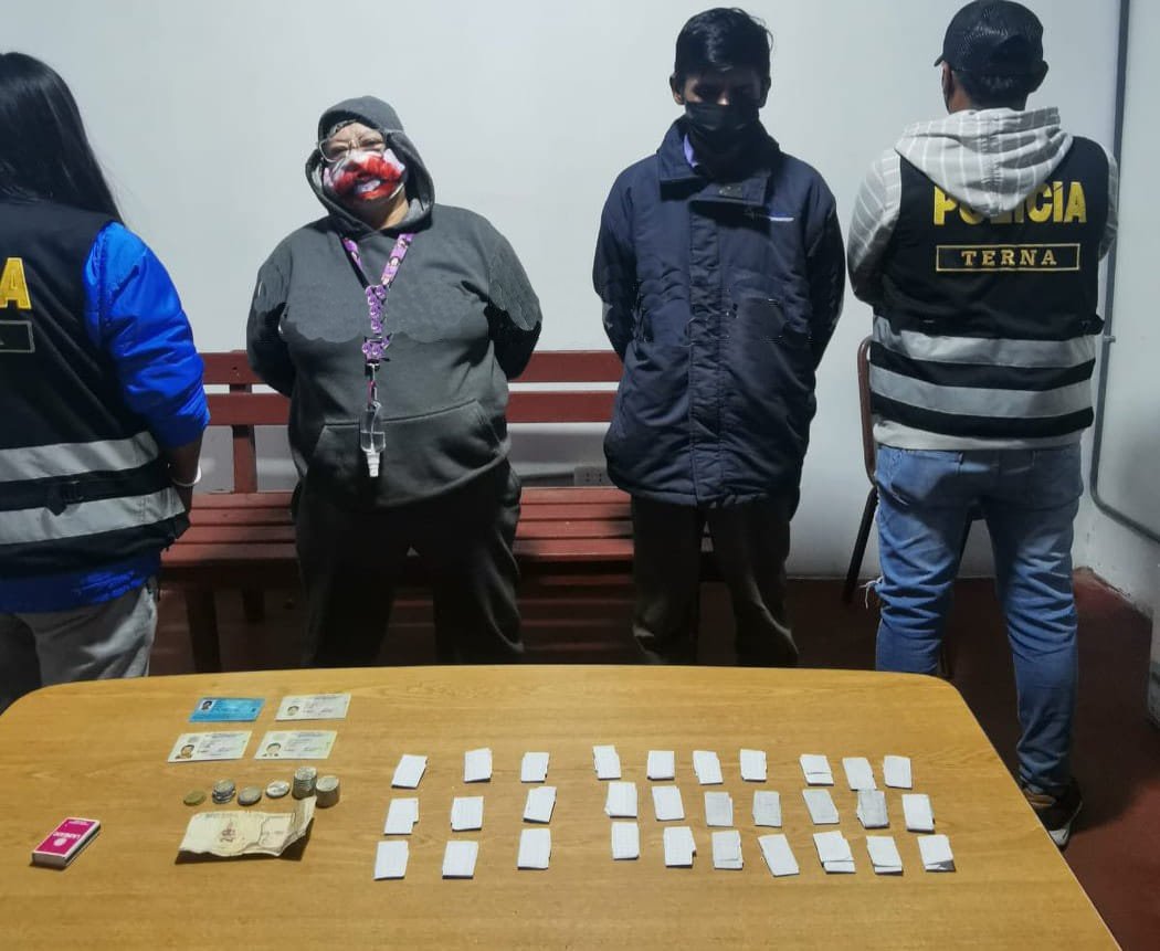 En distritos detienen a tres micro comercializadores de droga