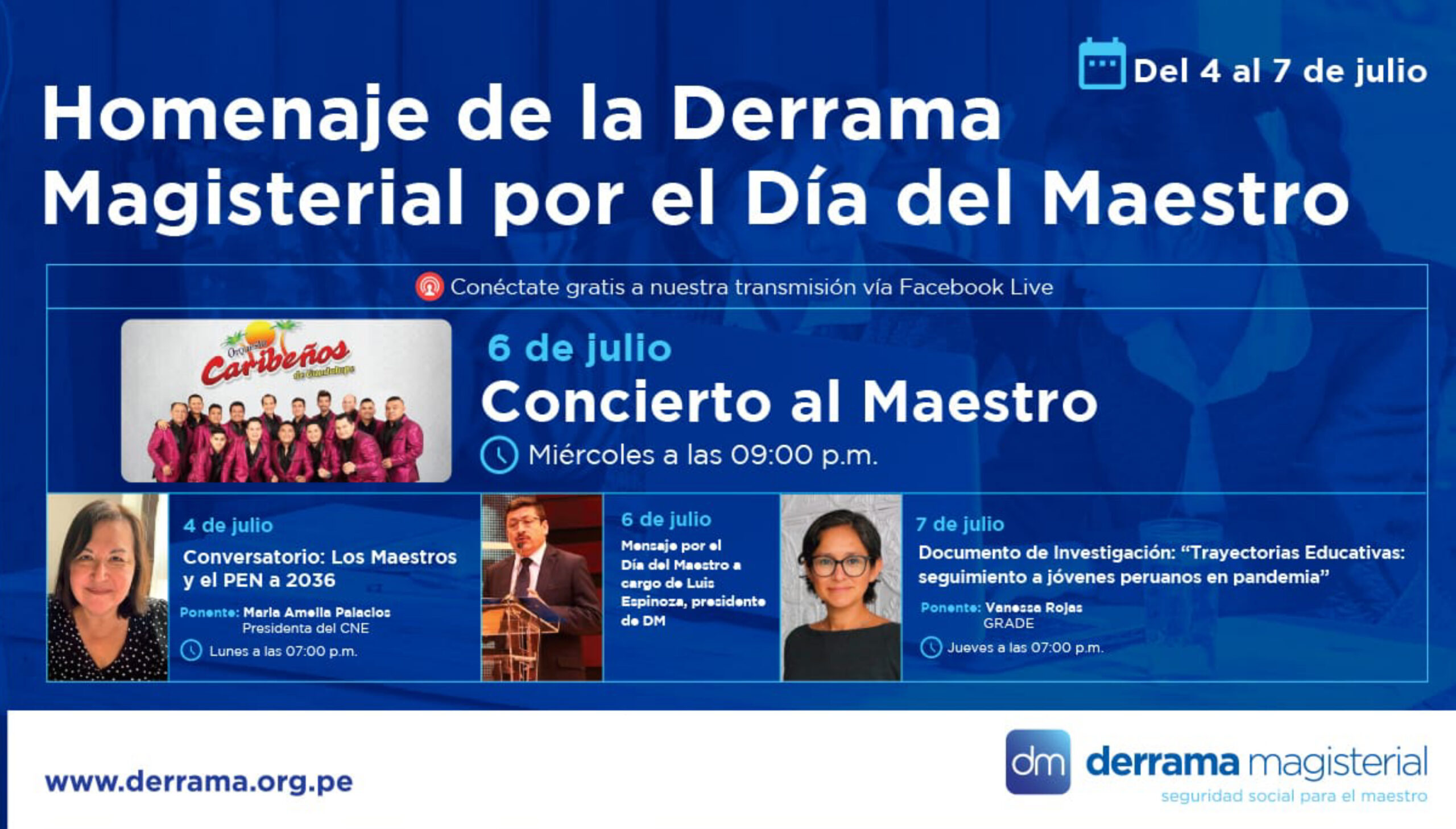 Derrama Magisterial presenta ciclo de actividades culturales y educativas como homenaje por el Día del Maestro