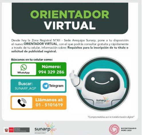 ORIENTADOR VIRTUAL: UN SERVICIO GRATUITO ACORDE A NUESTRA REALIDAD