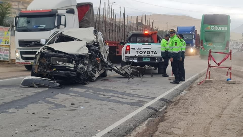 Un muerto y tres heridos en accidente fatal en Camaná