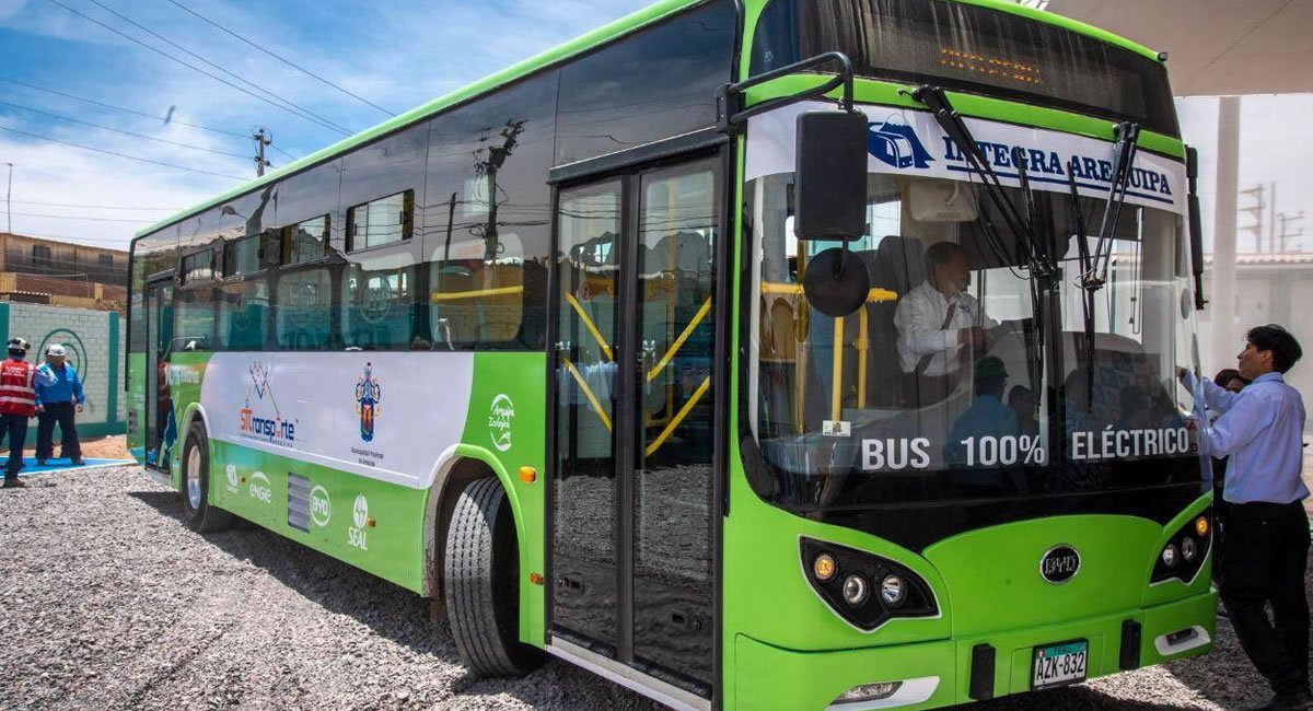 Bus eléctrico empezará a operar desde el próximo lunes