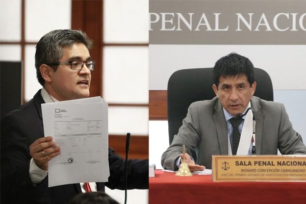 Concepción Carhuancho le baja el dedo a fiscal Pérez