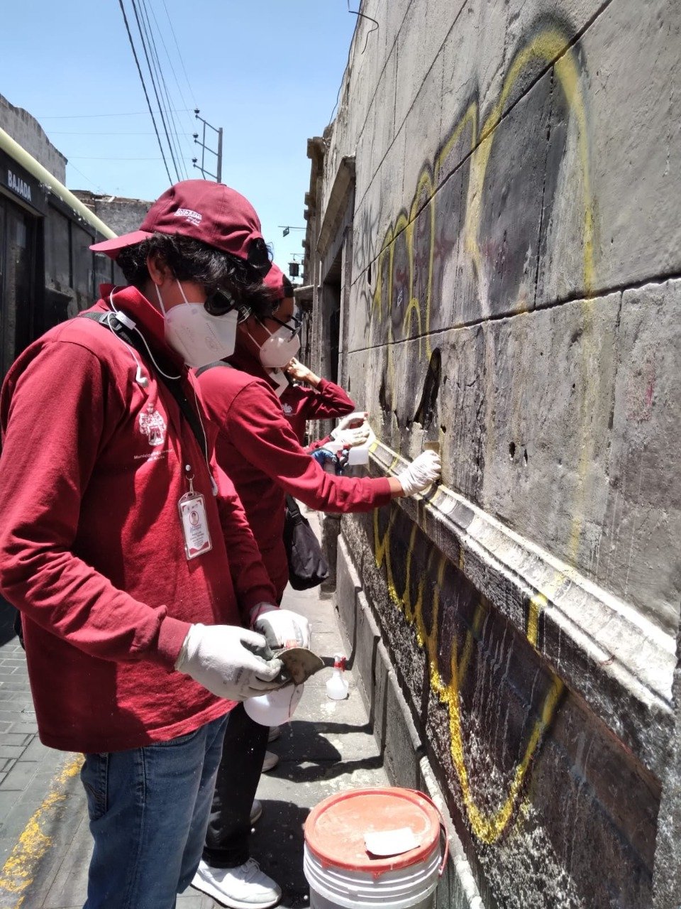 Realizan jornadas de limpieza en principales calles del Centro Histórico