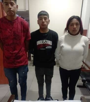 Banda de jóvenes fueron enviados a prisión por robo en Cayma