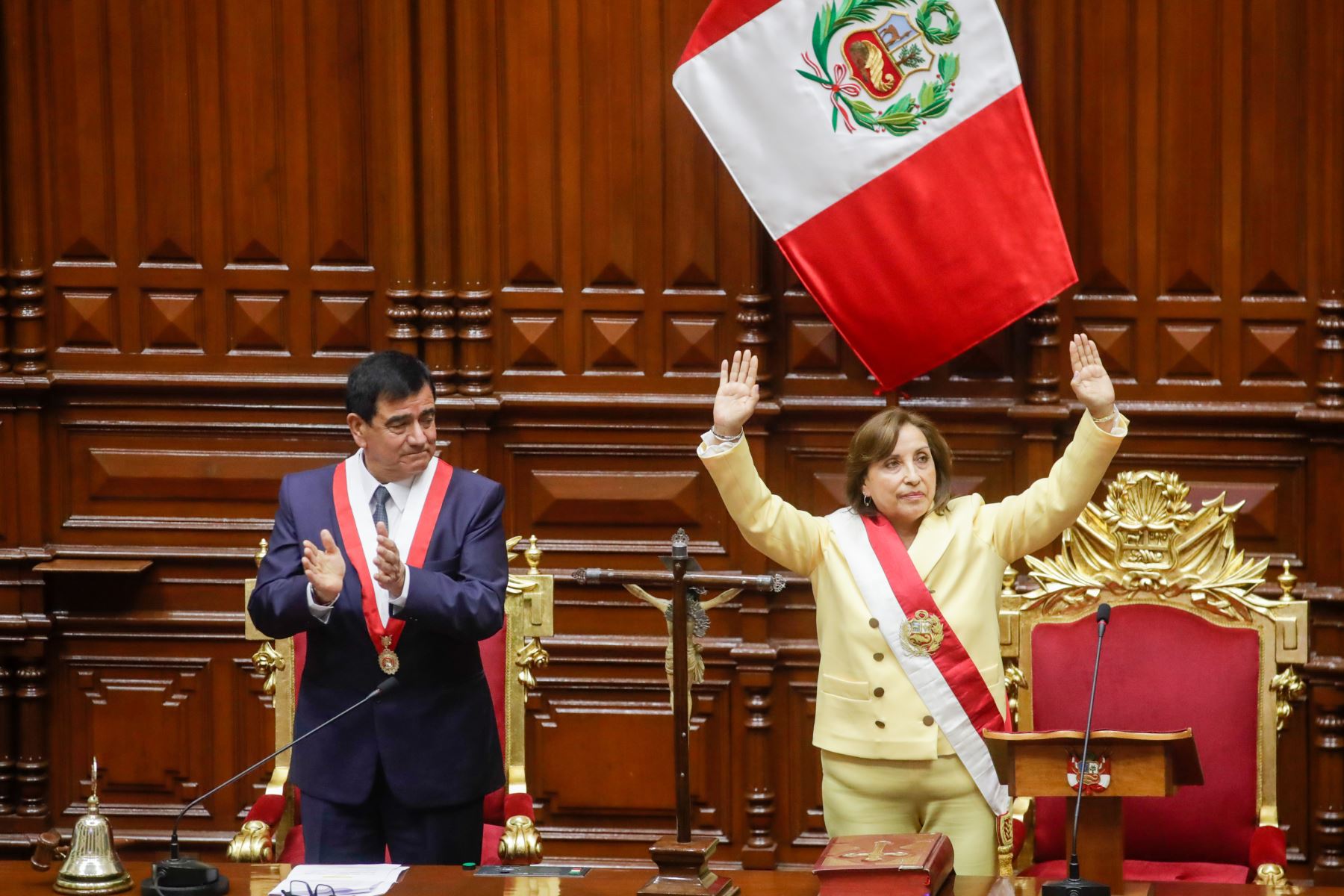 La abogada Dina Boluarte Zegarra, la primera presidenta del Perú