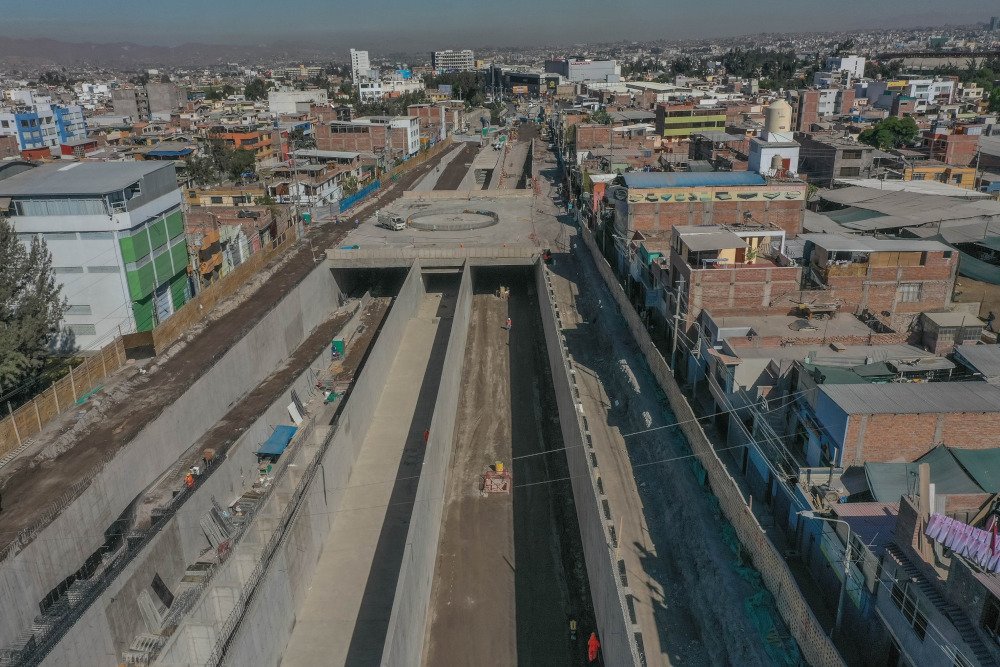 Obra vial Bicentenario de la MPA se inundó y avance es lento