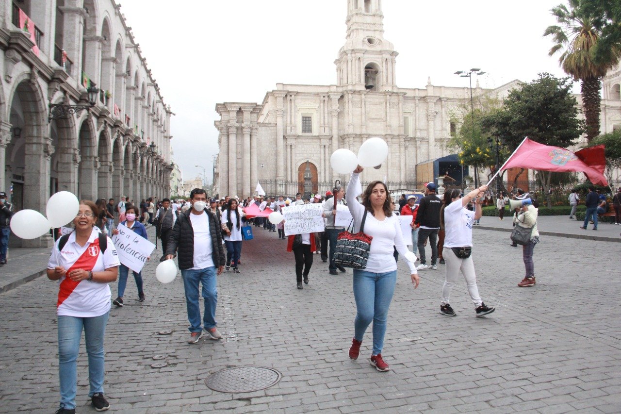 Hoy realizarán marcha por la paz en Arequipa