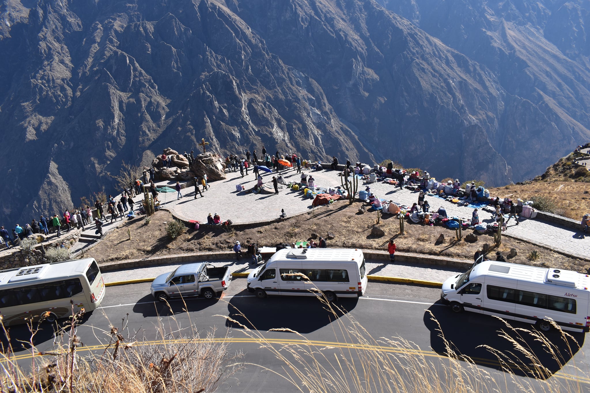 Disminuyó flujo turístico en el valle del Colca por protestas