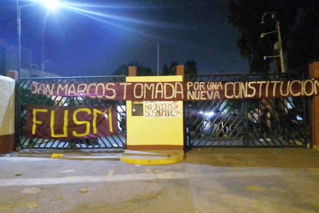 Alumnos toman San Marcos y la UNI para alojar a manifestantes