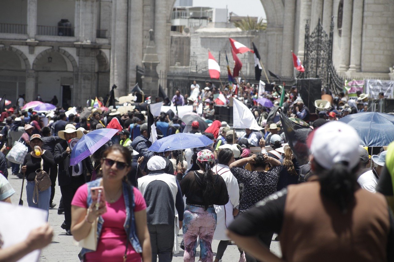 Paz reinó en protestas del centro histórico