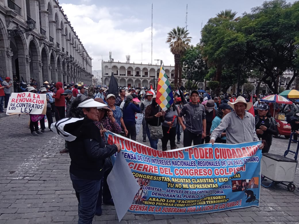 Organizaciones sociales no lograron convocatoria para marcha de ayer