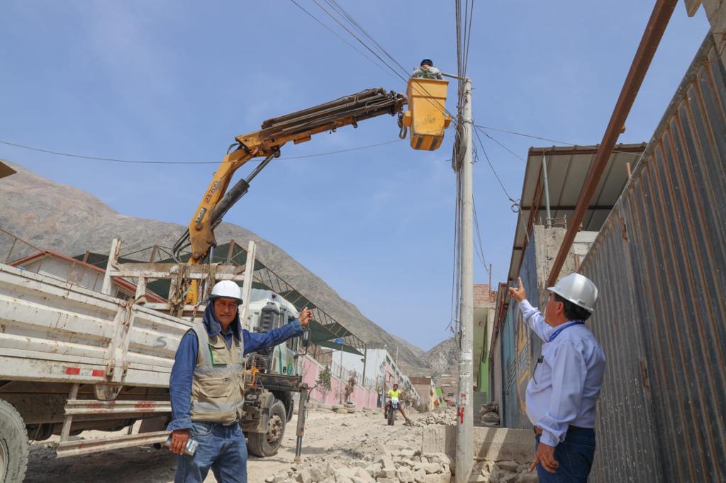 Red eléctrica en Secocha se recupera al 91 por ciento