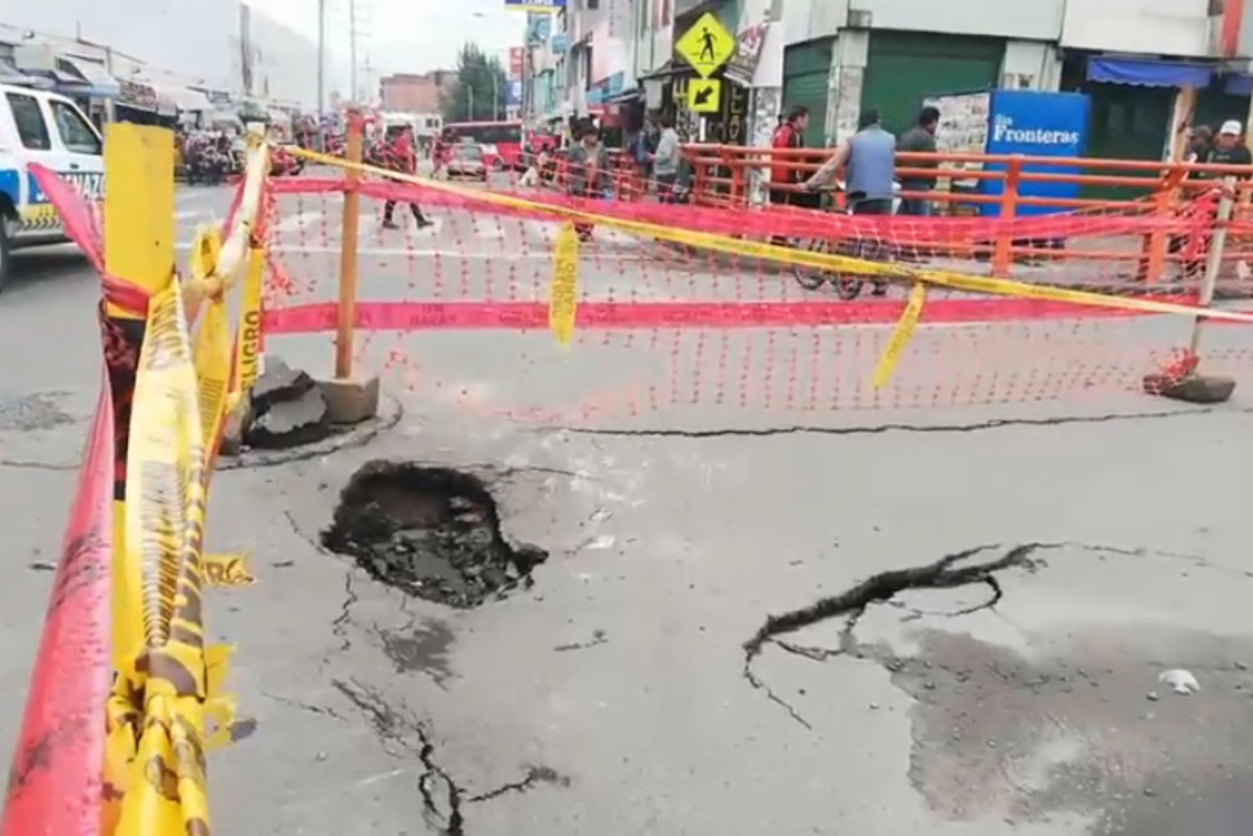 Hundimiento del óvalo en el Avelino debe ser reparado por empresa contratista