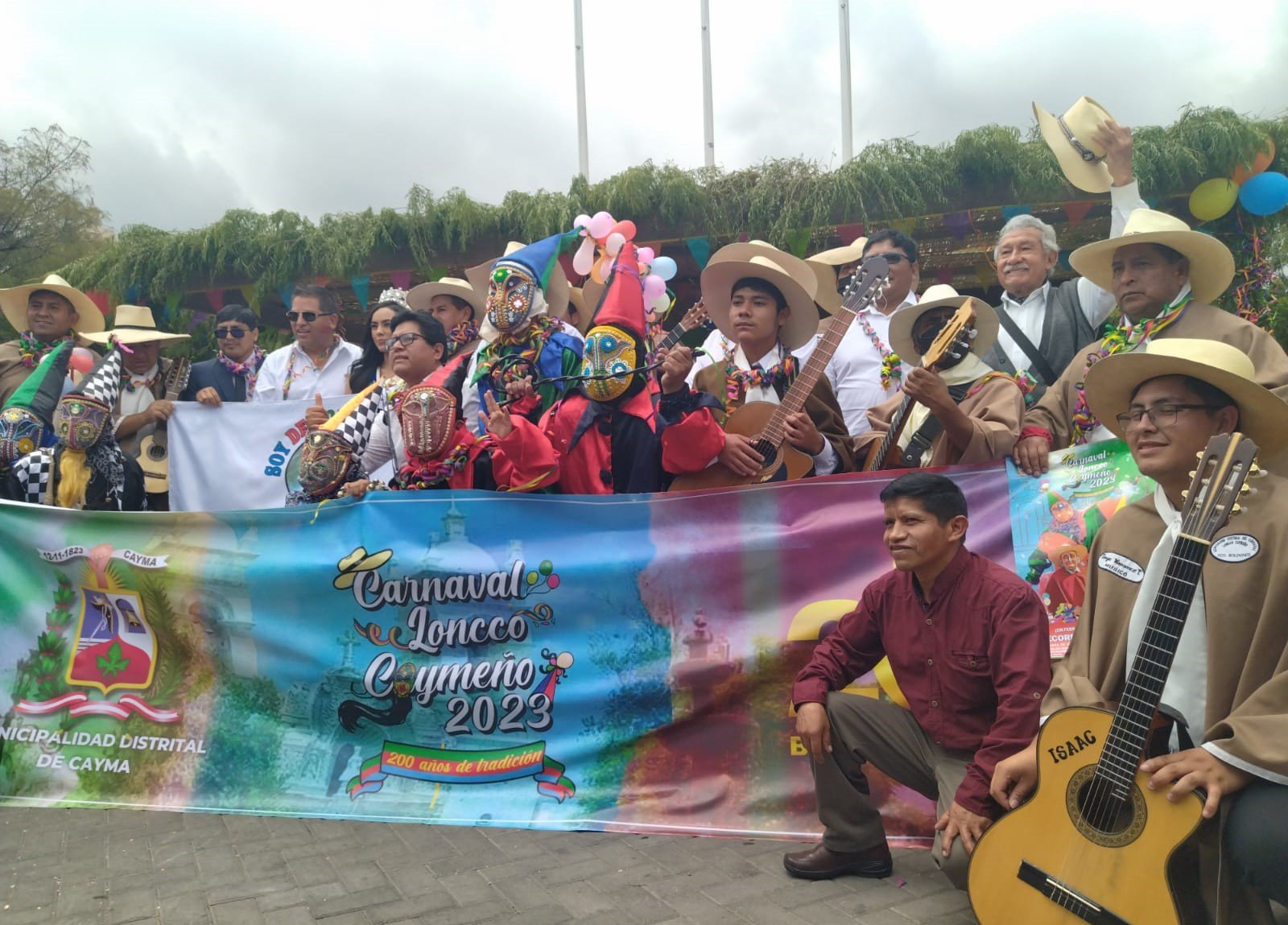 Carnaval Loncco por el Bicentenario de Cayma