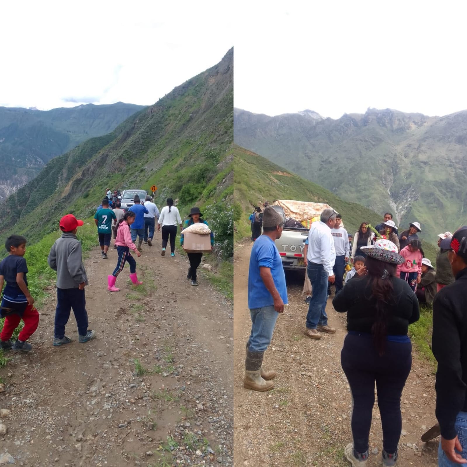 En Choco, turistas, niños y adultos mayores piden ser evacuados a Cabanaconde y Arequipa