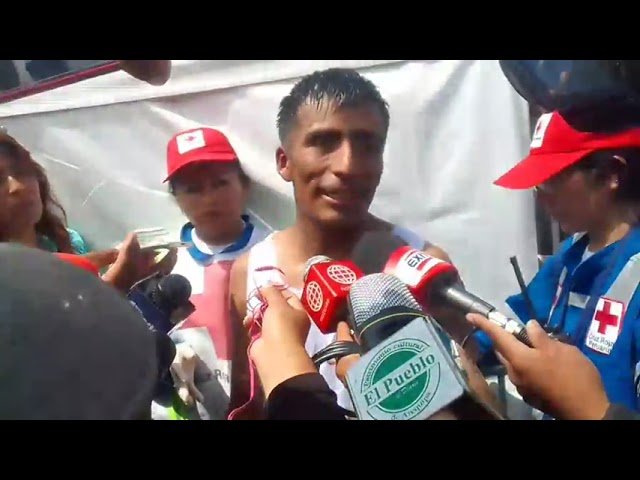 Conversamos con el ganador de la maratón Virgen de la Candelaria, John Atachagua.