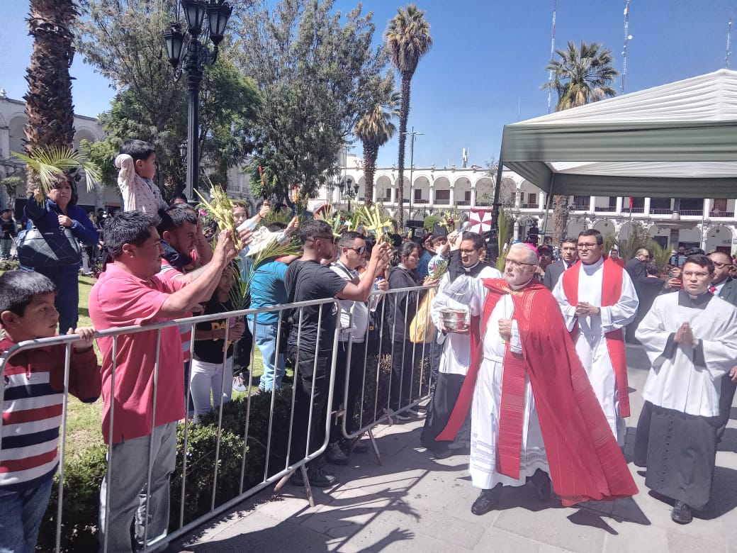 Arzobispo hace un llamado a la paz en Domingo de Ramos