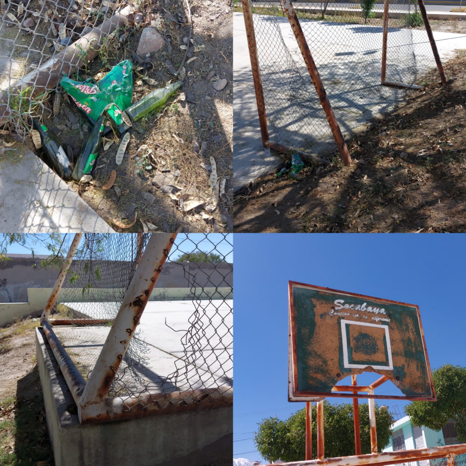 Pobladores denuncian abandono de áreas deportivas y recreativas en Socabaya