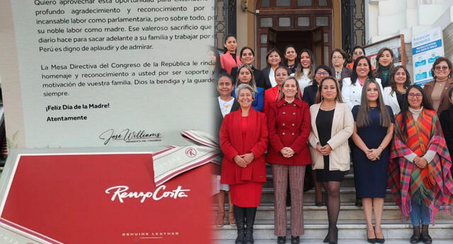 Regalan a congresistas lujosa billetera por Día de la Madre