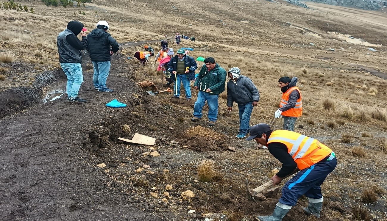 MÁS DEL 40% DE AVANCE DE EJECUCIÓN REGISTRÓ EL PROYECTO DE MEJORAMIENTO DEL SERVICIO DE RECARGA HÍDRICA Y APROVECHAMIENTO DE AGUA DE LLUVIA