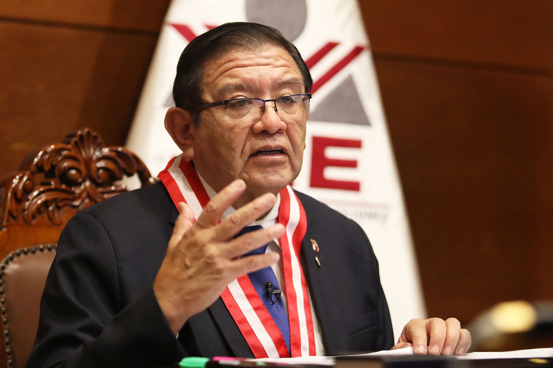 Presidente del JNE asegura fue amenazado de muerte