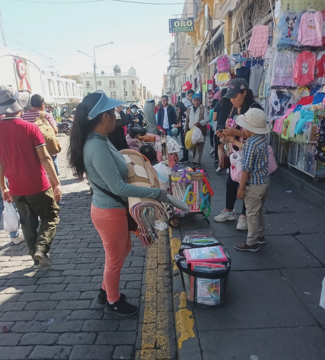 Aumenta la presencia de comercio ambulatorio en el Cercado de Arequipa