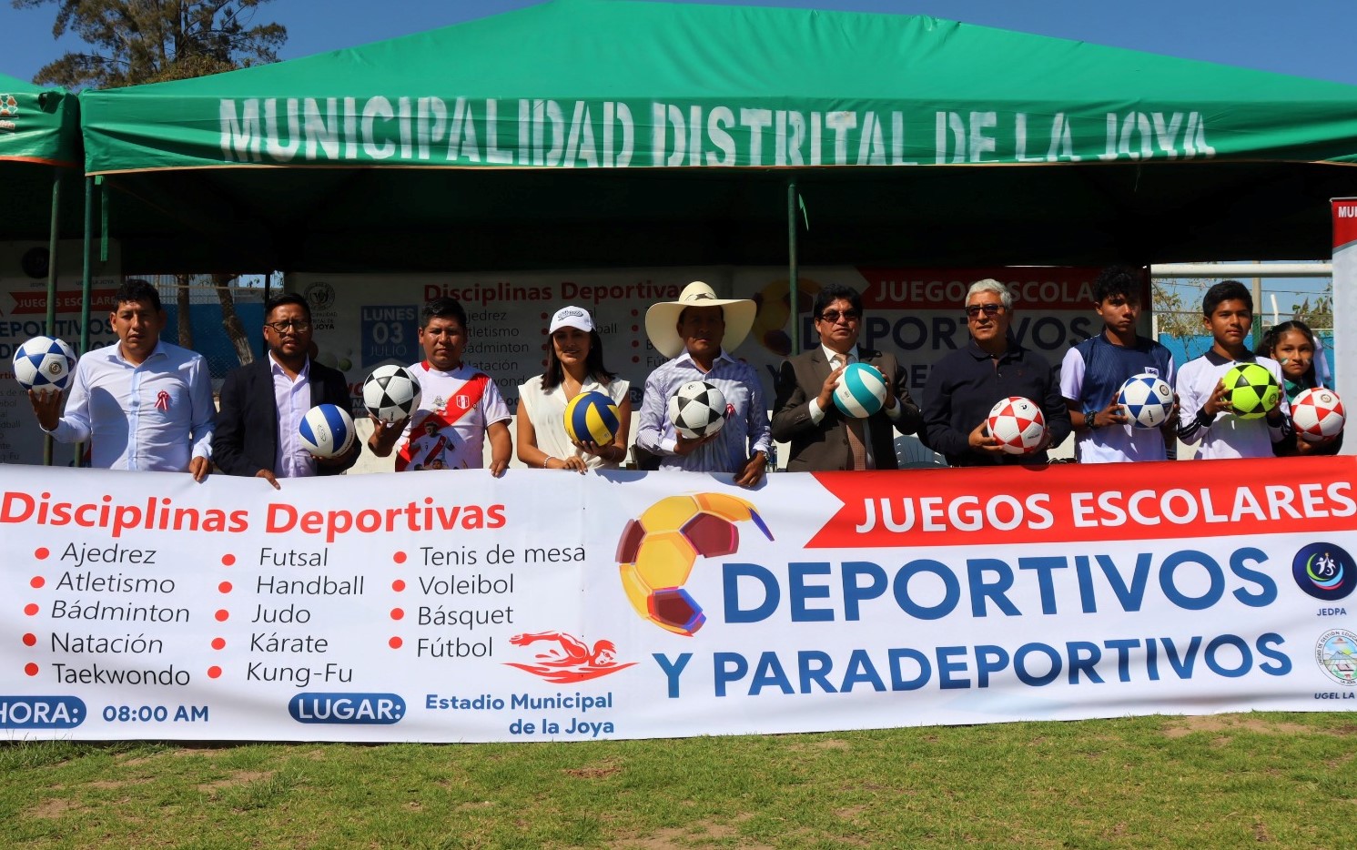 Mil deportistas en juegos escolares de La Joya