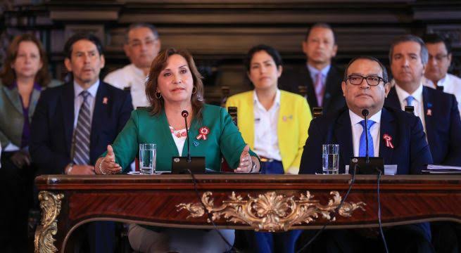 Dina Boluarte espera que marchas se desarrollen de forma pacífica