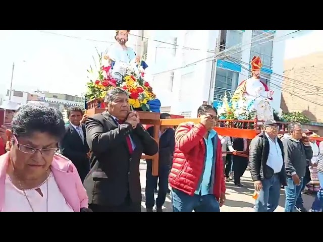 Procesión de San Pedro y San Pablo en el distrito de Matarani en la provincia de Islay-Arequipa.