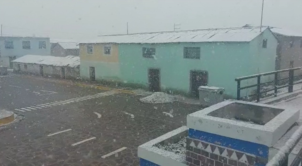 Lluvia, granizo, nieve y bajas temperaturas prevén en el sur