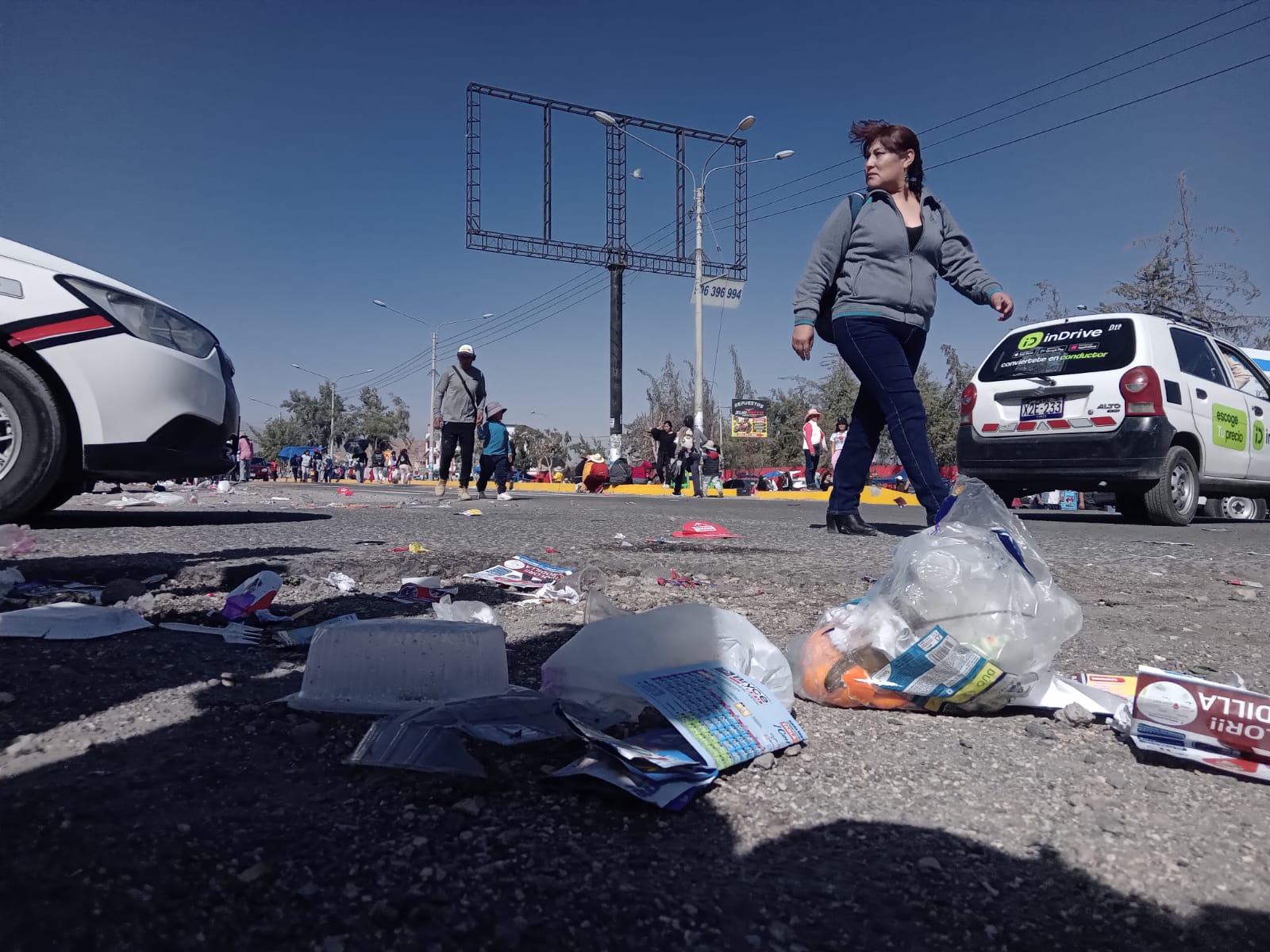 Recolectan 15 toneladas de basura tras corso de Cerro Colorado