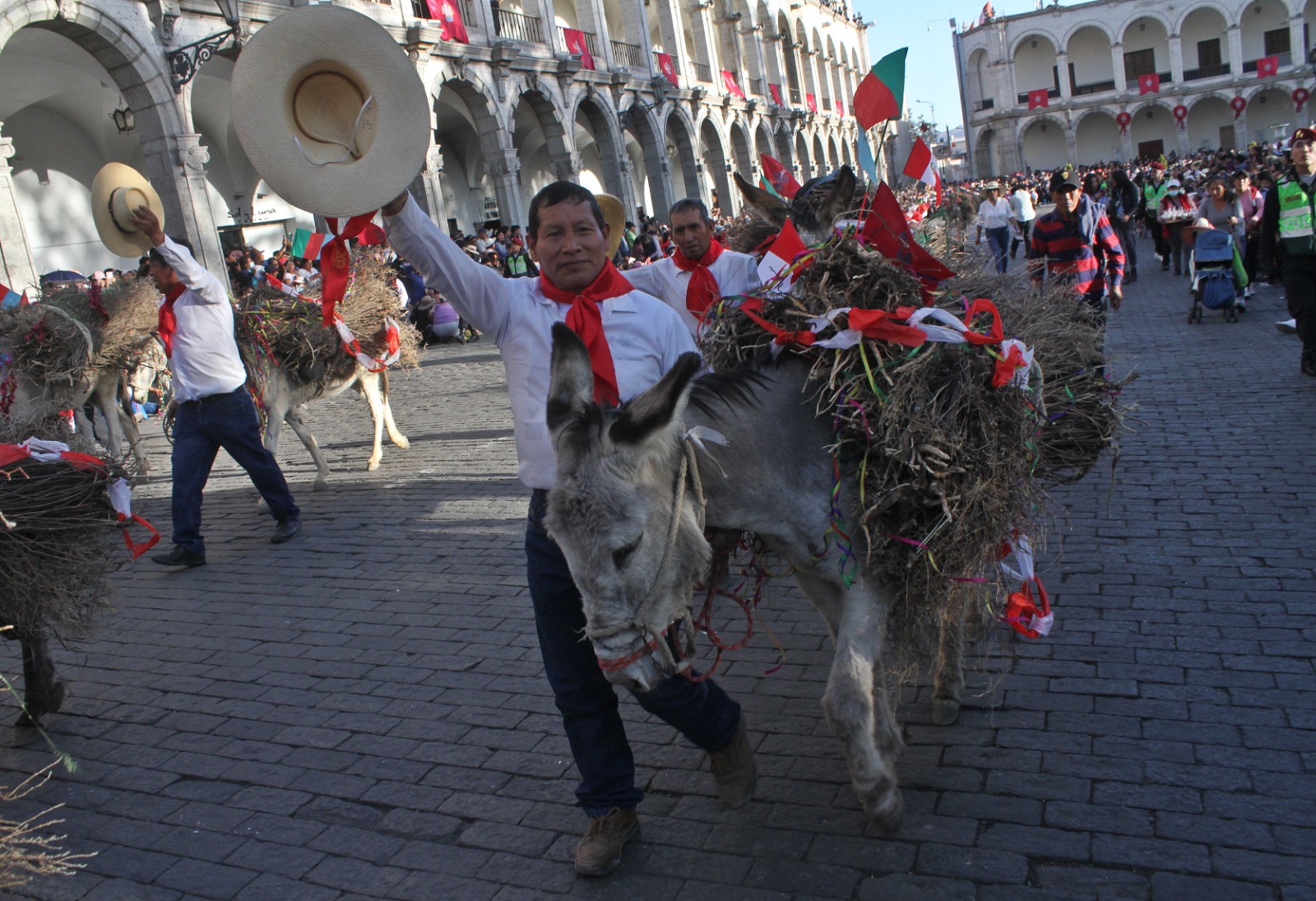 Tradicional Entrada de Ccapo llegó ayer a la Plaza de Armas