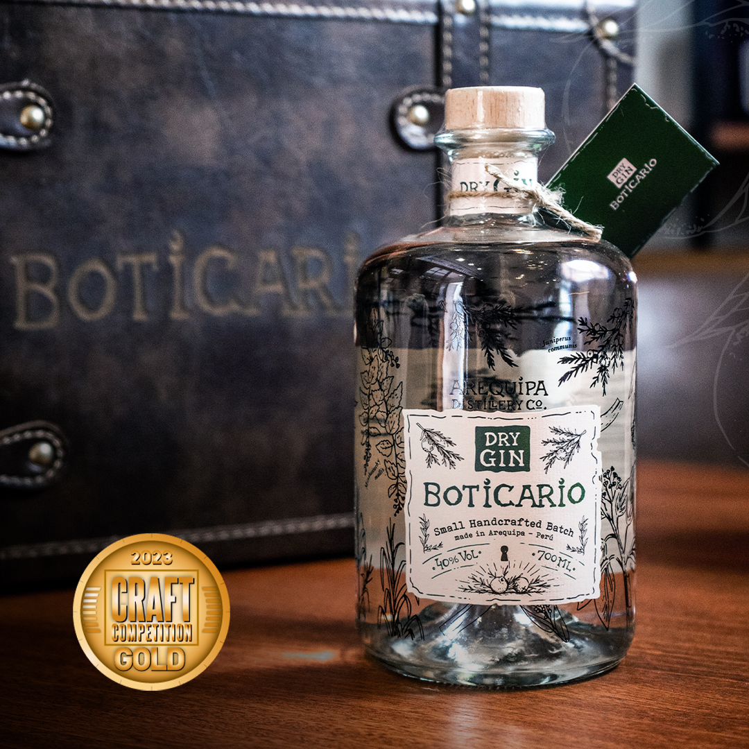 Boticario Dry Gin gana medalla de oro en competencia mundial