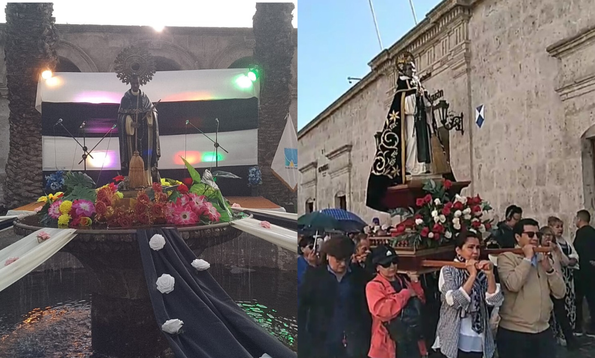 Feligreses rinden honor con procesión y concierto a San Martín de Porres