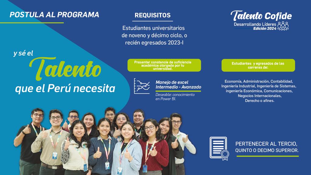 COFIDE lanza convocatoria de programa educativo gratuitodirigido a universitarios