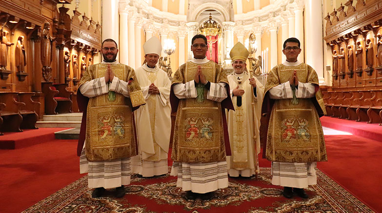 Arquidiócesis cuenta con tres nuevos sacerdotes