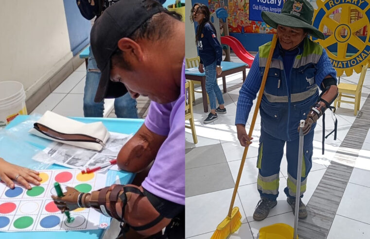 Regalan prótesis de manos a personas de escasos recursos por Navidad