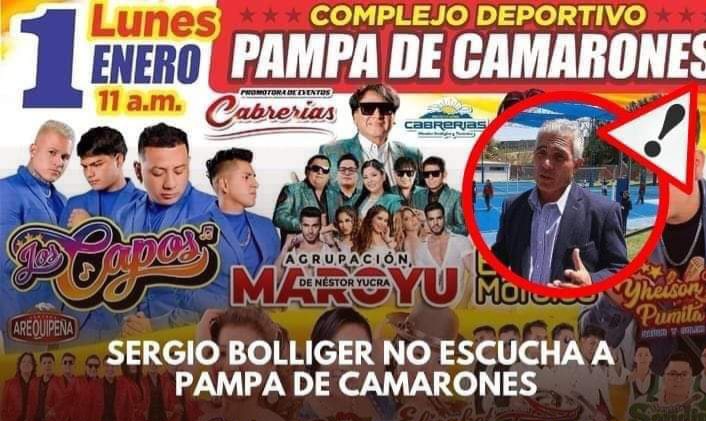 Vecinos de Yanahuara exigen la cancelación de evento «chicha» que se va a realizar en Pampa de Camarones