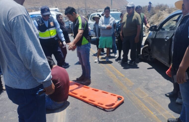 Atropellan a transeúnte y conductor se fuga en Cerro Colorado