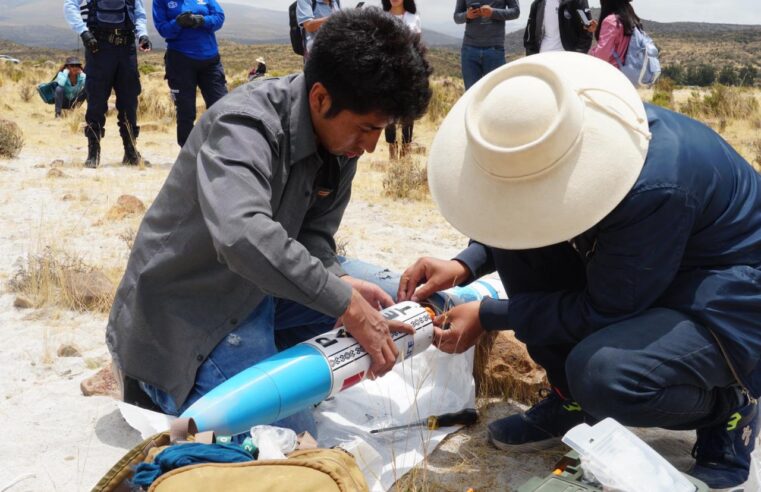 Exitoso fue el lanzamiento del cohete Paulet en Uzuña – Arequipa