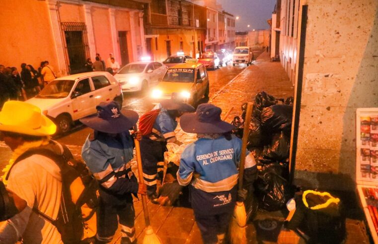 Recogieron 35 toneladas de basura en el Cercado en Año Nuevo