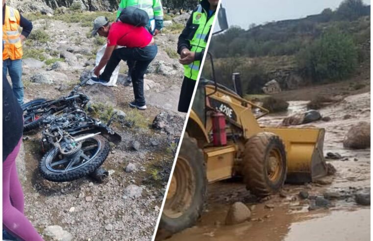 Dos varones mueren a causa de las intensas lluvias