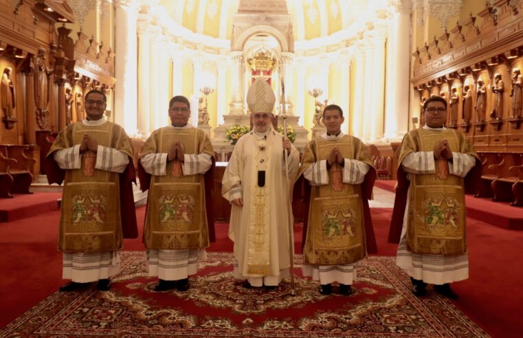 Cuatro nuevos diáconos para la iglesia de Arequipa