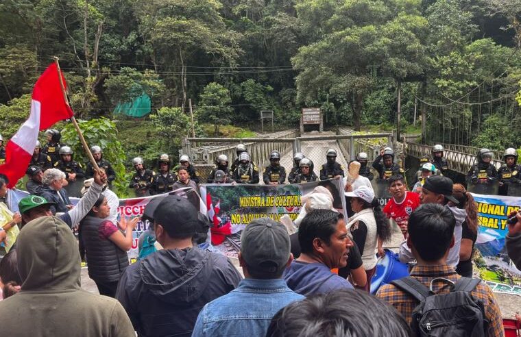 Piden cese de protestas para instalar mesa de diálogo en Machu Picchu