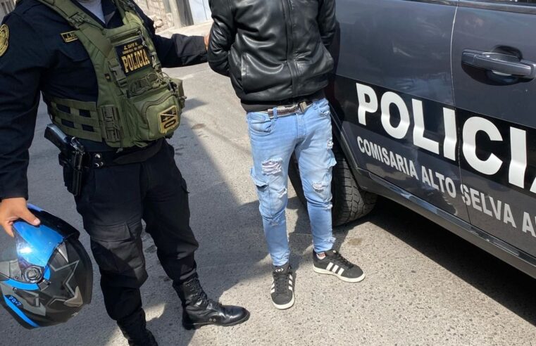 Detienen a extorsionador extranjero en Alto Selva Alegre