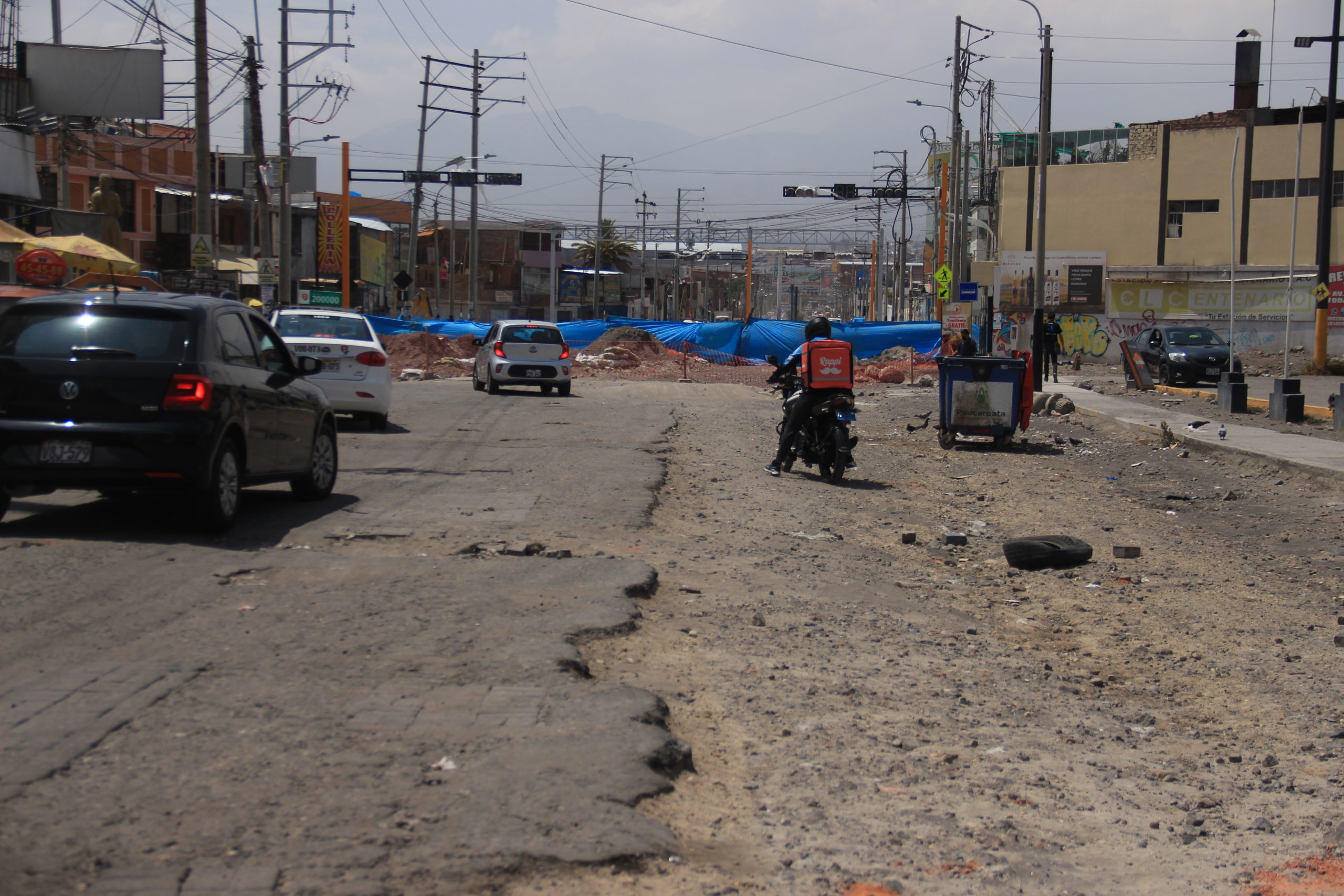 Calle sin asfaltar dificultará transitabilidad en obra Bicentenario